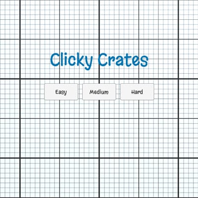 Clicky Crates: the name of the Unity mouse clicker game I built and designed.